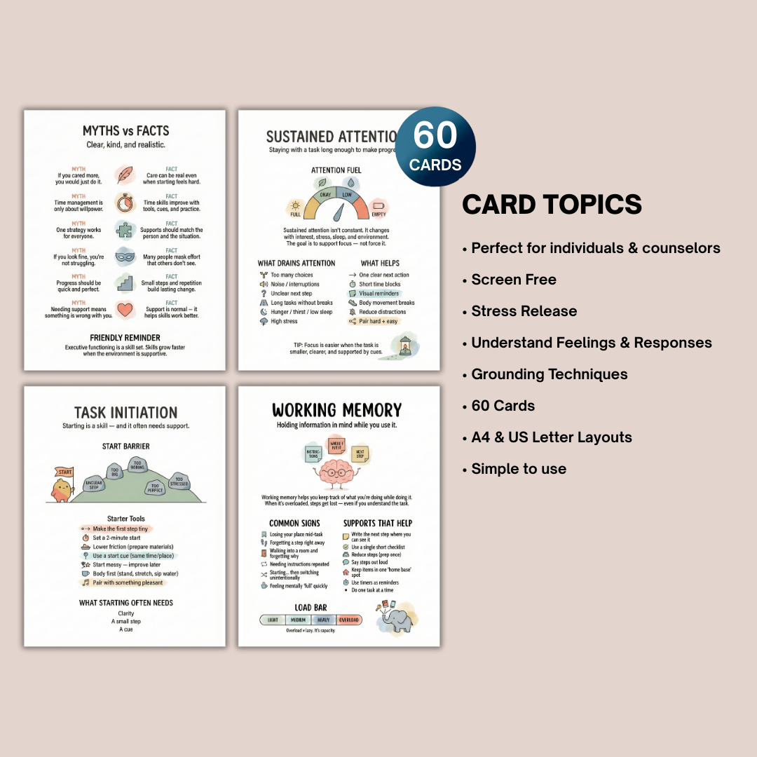ADHD Executive Functioning Skills, Strategies For Focus & Time Management