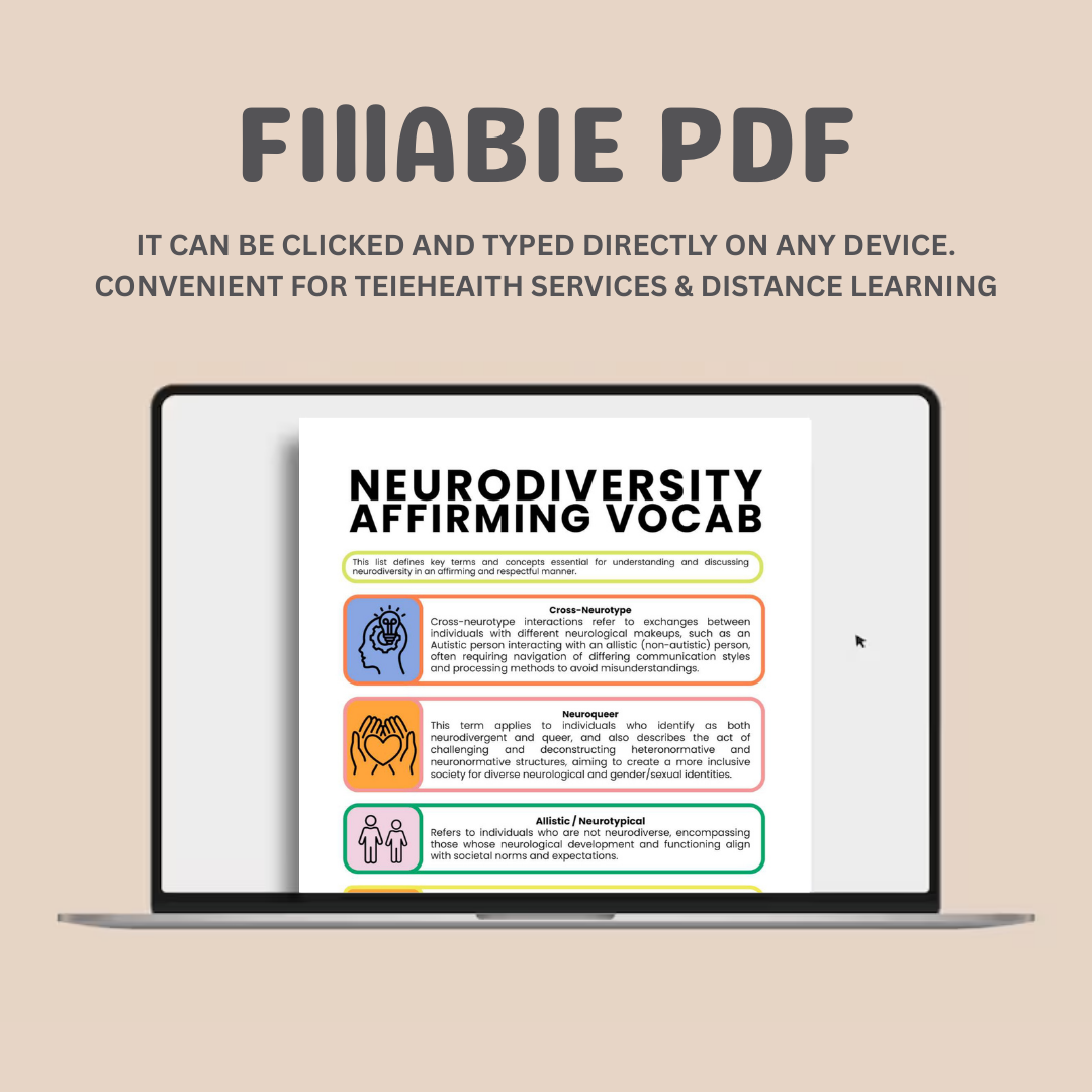 Neurodiversity Affirming Workbook Therapy Counselling Autism Spectrum ADHD Neurodivergent PDA Unmasking Worksheets Glimmers Burnout ASD Tool