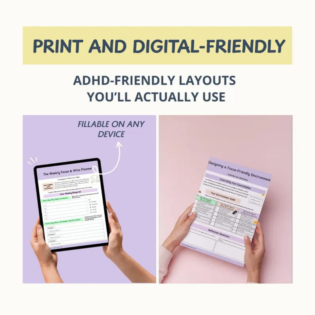 ADHD Mega Bundle, Executive Function Toolkit for Adults & Teens