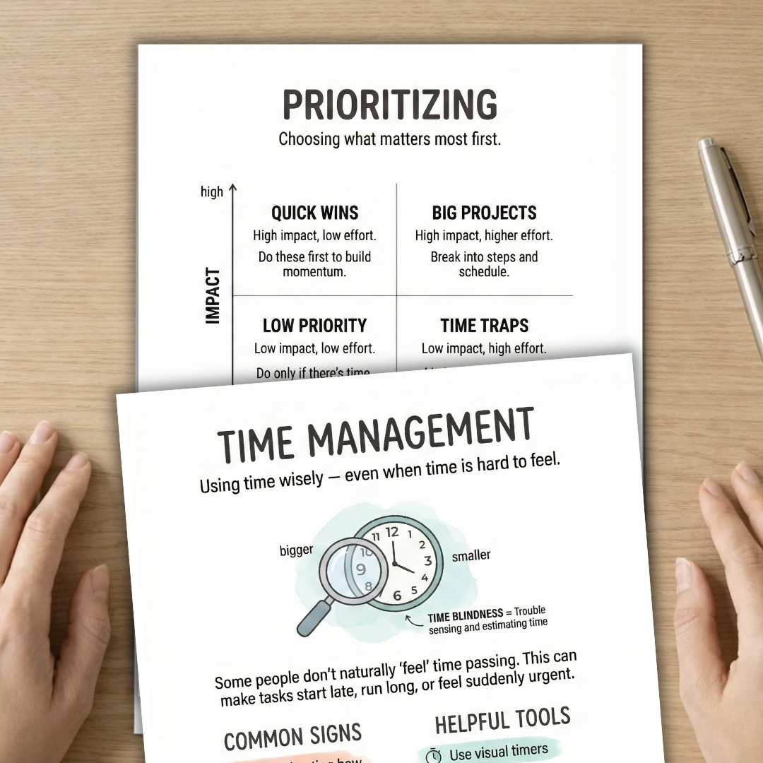 ADHD Executive Functioning Skills, Strategies For Focus & Time Management