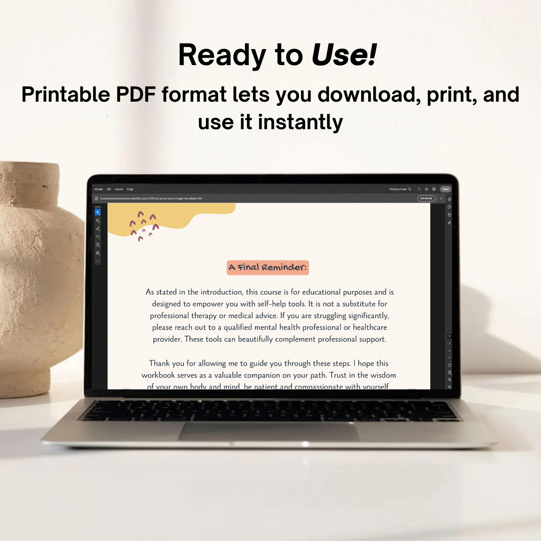 Nervous System Reset Workbook, Emotional Regulation Worksheets, Coping Skills & Stress Relief Exercises